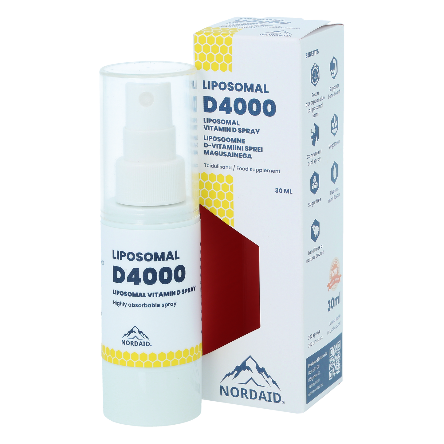 Liposomal D3 spray vitamin 100 mikrogram 30ml