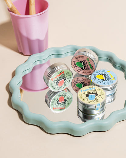 Fresmy tandkrämtabletter med sibirisk gran och aktivt kol i aluminiumburk, 30 st