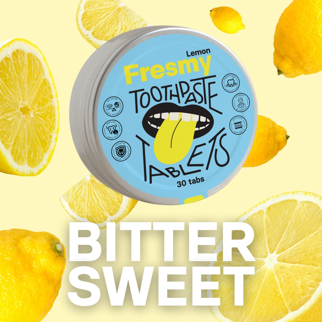 Fresmy citrontandkrämtabletter i aluminiumburk, 30 st
