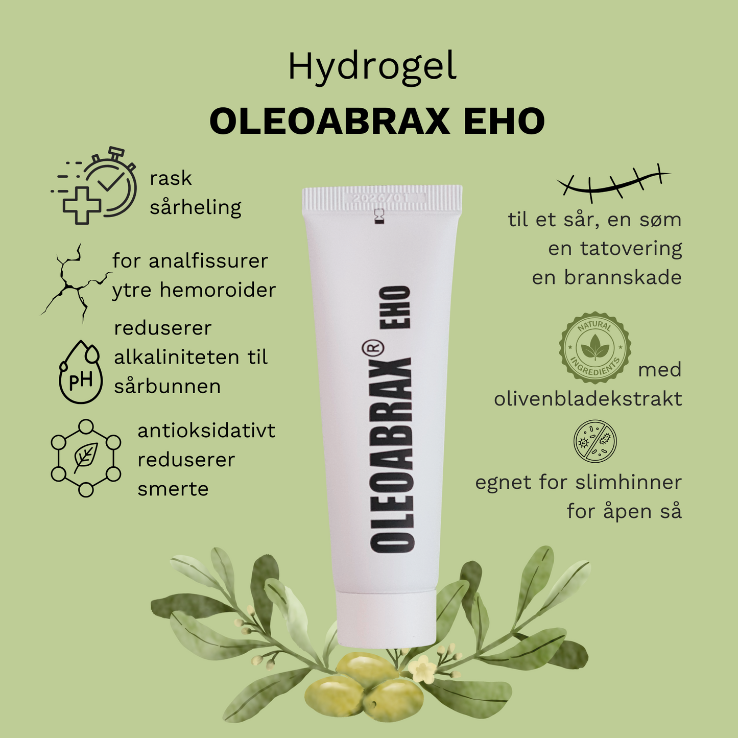 Hemorrojder och sårsalva OLEOBRAX hydrogel 30g