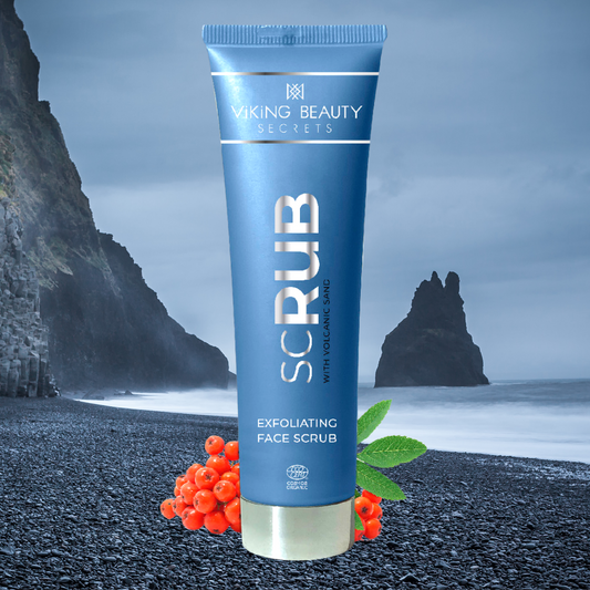 Viking Beauty Organic Face Scrub med svart vulkanisk sand 60ml